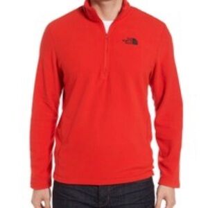 THE NORTH FACE | TKA 100 Orange Red Glacier 1/4 Zip Pullover Men’s Size XX-Large